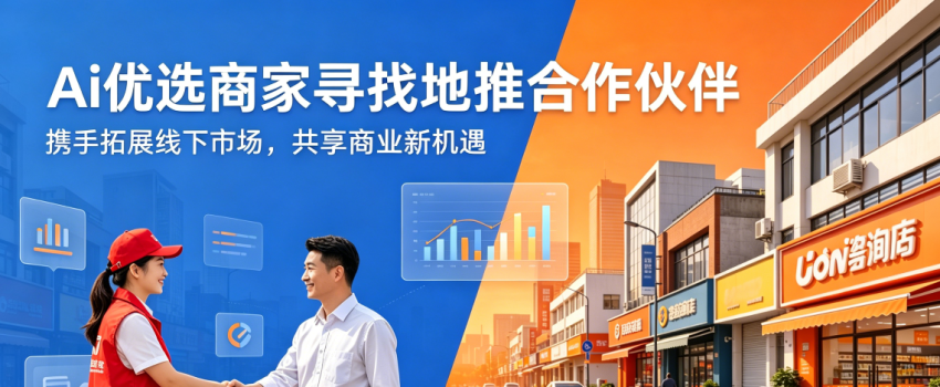 Ai优选商家寻找本地地推合作伙伴